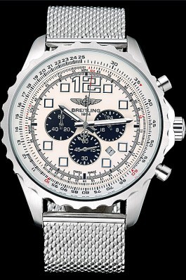 Breitling Navitimer Stainless Steel Strap Beige Dial Replica Designer Watches