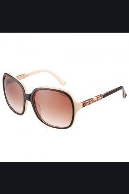 Replica Hermes Large Oversized Beige Frame Sunglasses with Metallic Logo 308102