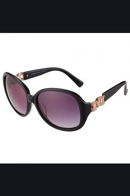 Replica Hermes Oversized Round Frame Black Sunglasses 308097