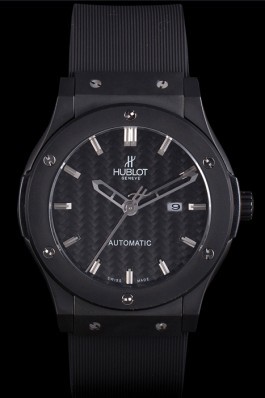 Hublot Big Bang Black Rubber Strap Black Checkered Dial 80193 Replica Watch Hublot