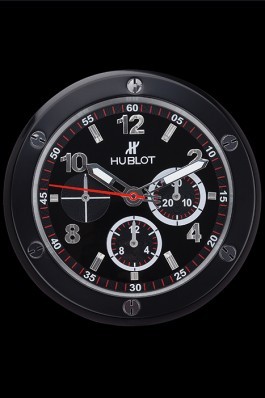 Hublot Big Bang King Power Wall Clock Black-Red 622468 Replica Watch Hublot