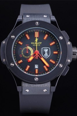 Hublot Limited Edition Ayrton Senna Black Dial Watch Red Hands Hublot Replica