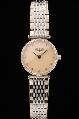 Longines La Grande Classique Champagne Dial Two Tone Bracelet Femme 622137 Replica Longines Classic