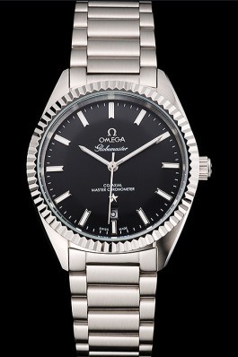 Omega Globemaster Black Dial Stainless Steel Case And Bracelet Best Omega Replica