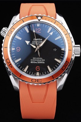 Omega Swiss Seamaster Planet Ocean Big Size Orange Strap Omega Replica Seamaster