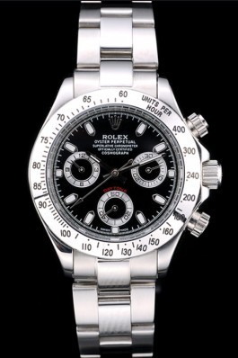 Rolex Daytona Lady Stainless Steel Case Black Dial Tachymeter Rolex Daytona Replica