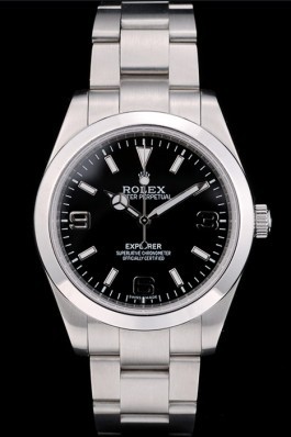 Rolex Explorer Stainless Steel Bezel Black Dial 41984 Replica Rolex