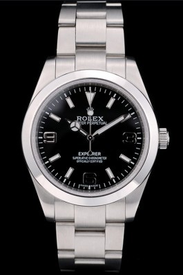 Rolex Swiss Explorer Stainless Steel Bezel Black Dial 42002 Replica Rolex