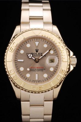 Rolex Yacht Master Gold Bezel Gold Dial 98232 Replica Rolex