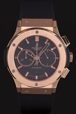 Swiss Hublot Classic Fusion Black Dial Rose Gold shb08 621401 Hublot Replica Watch